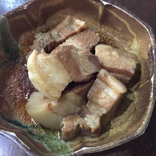 娘が作った豚の角煮 圧力鍋